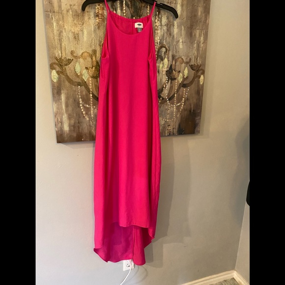 Old Navy Dresses & Skirts - EUC Hot Pink Old Navy Hi Lo Halter Dress